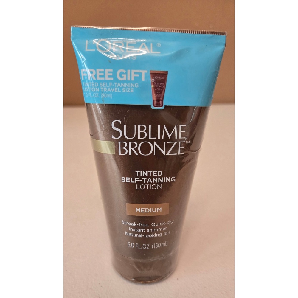 L'Oréal Sublime Bronze Self Tanner Medium 5oz w/‎ 1oz Travel Bonus